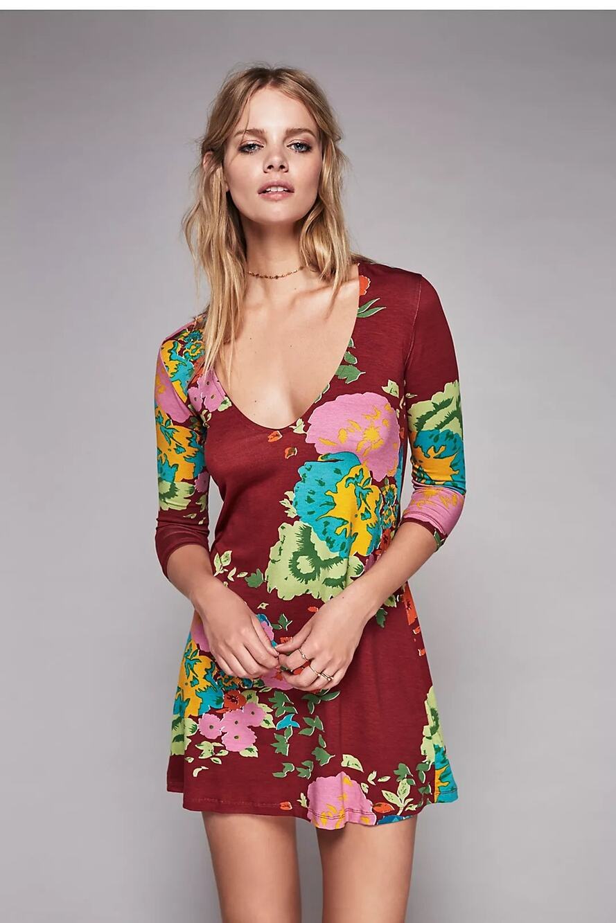 Novella Royale Gardener Floral Printed Mini Dress WOMENS SMALL